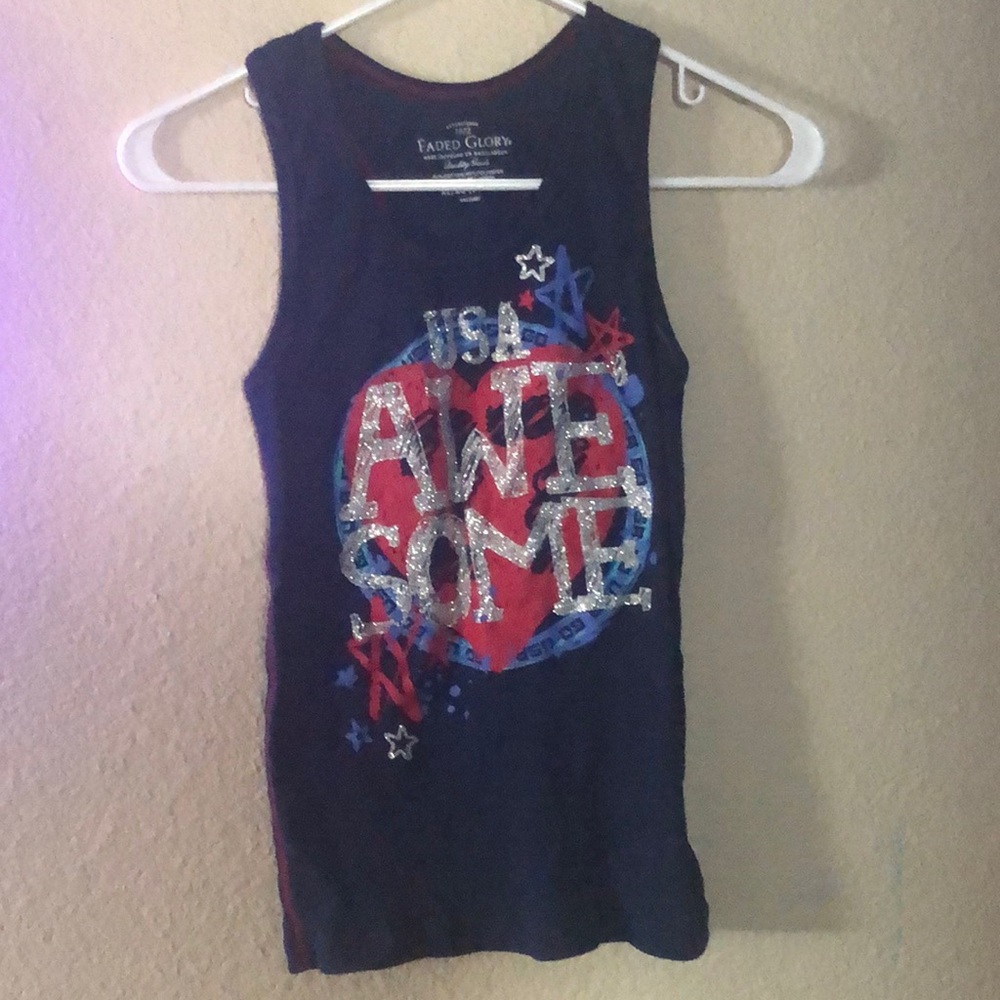 USA Awesome girls tank top